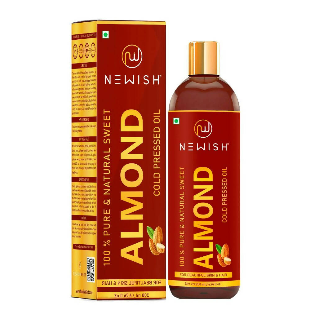 Buy Newish Pure & Natural Sweet Almond Oil for Hair & Skin from DrMediCart, Ship from India to USA