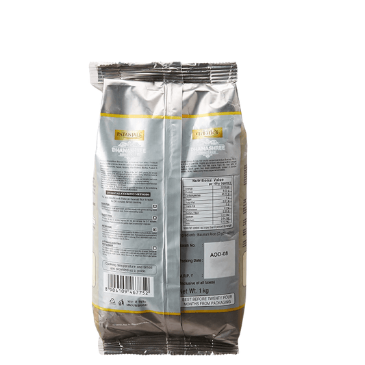 Buy Patanjali Dhanashree Basmati Rice (1 kg) from DrMediCart, Ship from India to USA