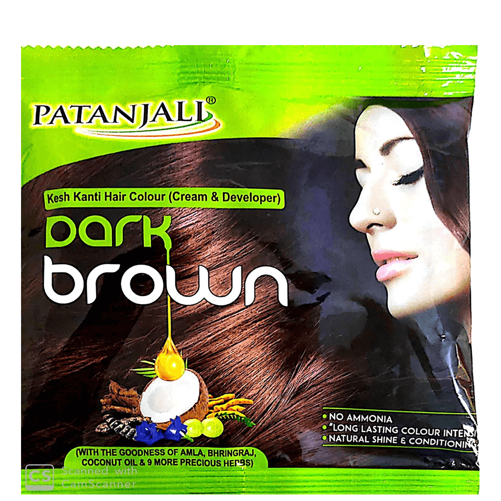 Buy Patanjali Kesh Kanti Hair Colour (Cream & Developer) - Dark Brown from DrMediCart, Ship from India to USA