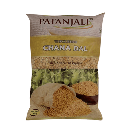 Buy Patanjali Unpolished Chana Dal (1 kg) from DrMediCart, Ship from India to USA