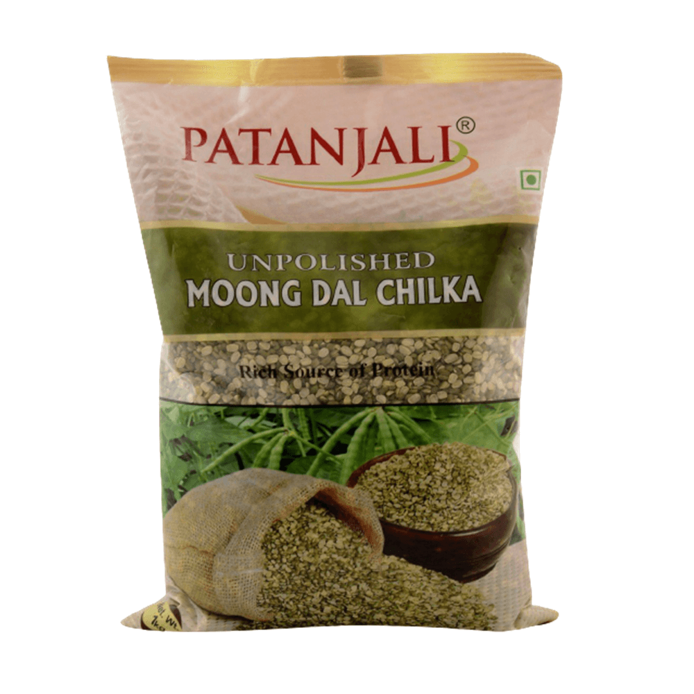 Buy Patanjali Unpolished Moong Dal Chilka (1 kg) from DrMediCart, Ship from India to USA