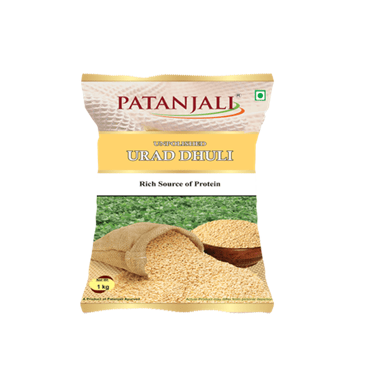 Buy Patanjali Unpolished Urad Dhuli Dal (1 kg) from DrMediCart, Ship from India to USA