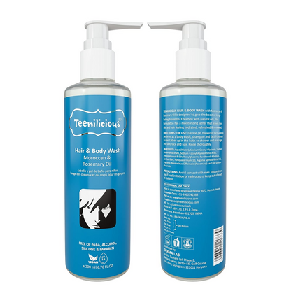 Teenilicious Hair & Body Wash With Moroccan & Rosemary Oil