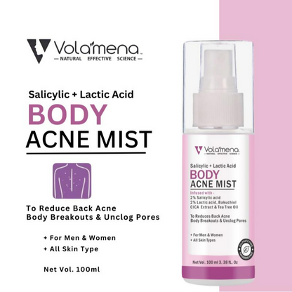 Volamena Body Acne Mist With Salicylic & Lactic
