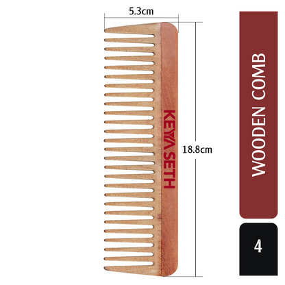 Keya Seth Neem Wooden Comb Wide Tooth