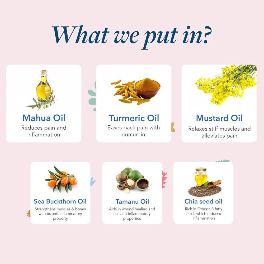 The Moms Co Natural Pain Relief Oil - Drmedicart