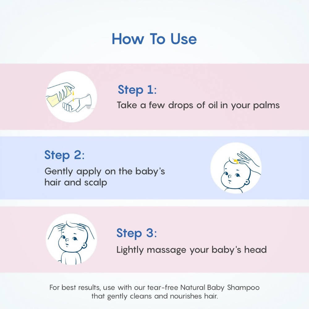 The Moms Co Natural Baby Hair Oil - Drmedicart