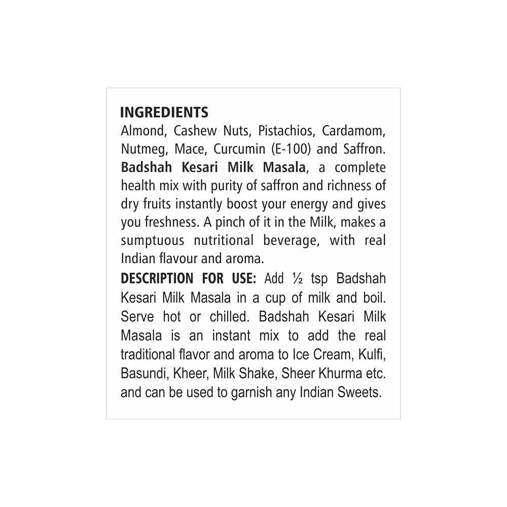 Badshah Kesari Milk Masala Powder
