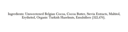 Zevic 70% Dark Belgian Couverture Chocolate with Organic Turkish Hazelnuts