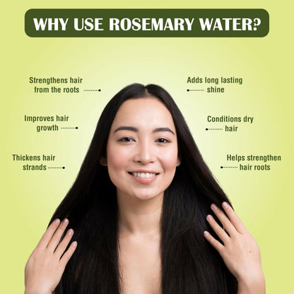Myherb Rosemary Water Hair Spray For Regrowth, Helps Reduce Hairfall, Strengthens Hair