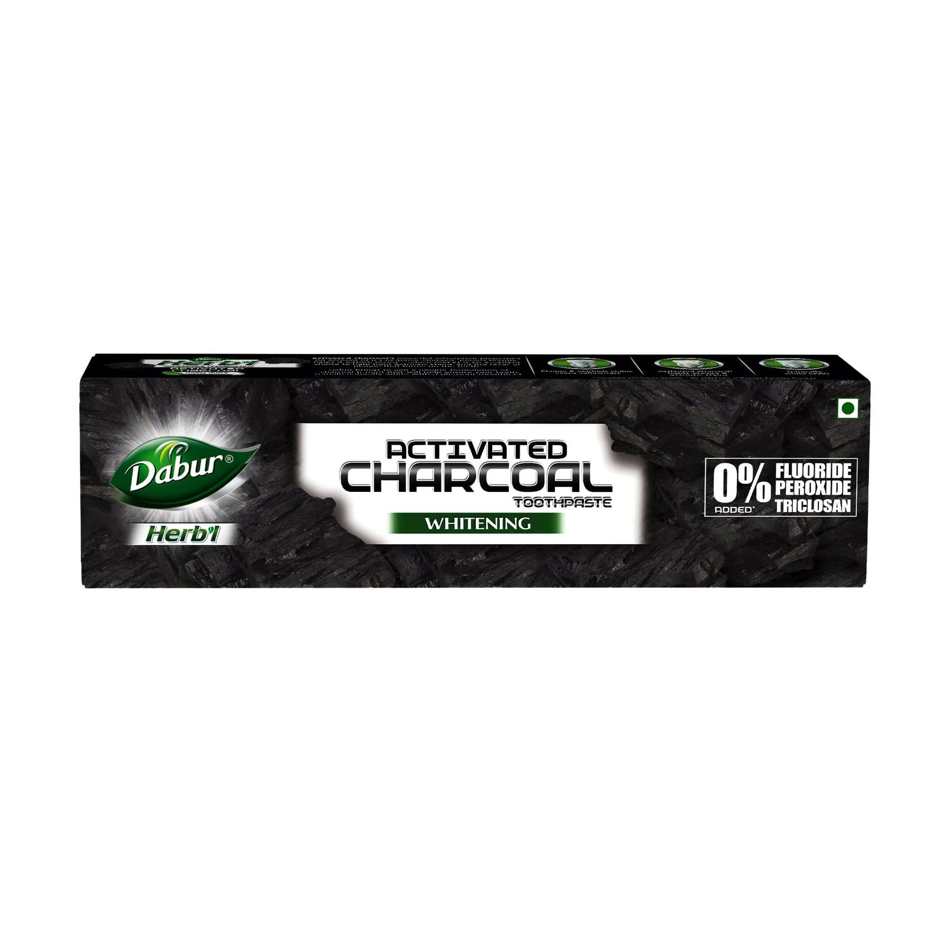 Buy Dabur Herb'l Activated Charcoal & Mint Whitening Toothpaste from DrMediCart, Ship from India to USA