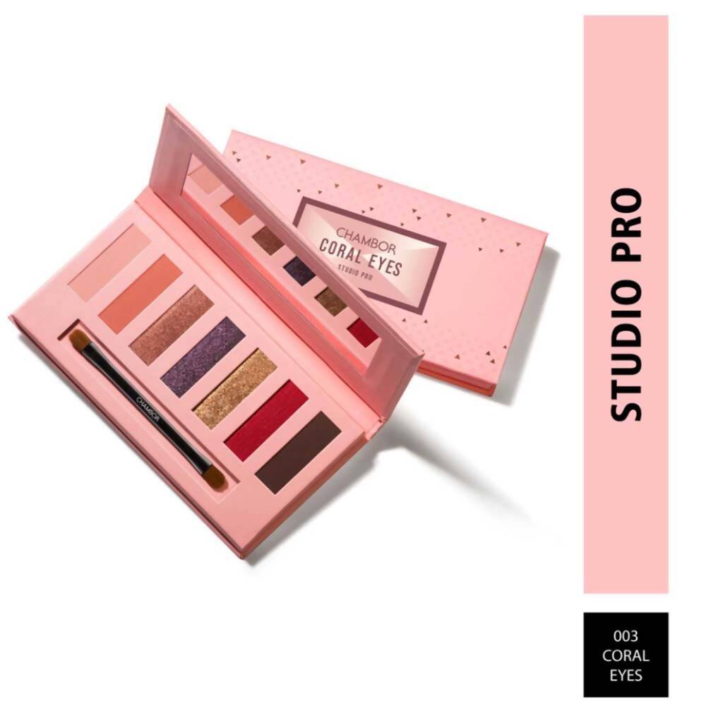 Buy Chambor Studio Pro Eye Shadow Palette Makeup   003 Coral Eyes from DrMediCart, Ship from India to USA