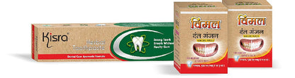Kisra Vimal Dant Manjan & Herbal Toothpaste Kit