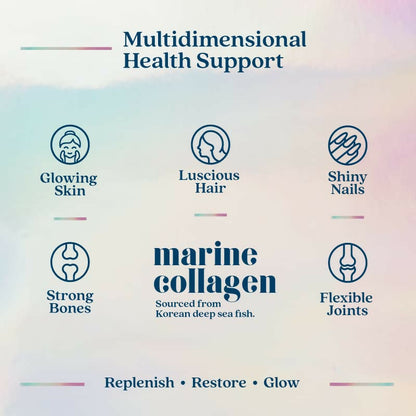 Wellbeing Nutrition Glow Korean Marine Collagen Peptides Tropical Bliss Flavor & Unflavored Combo