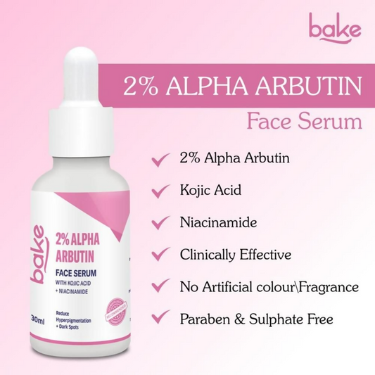 Buy Bake 2% Alpha Arbutin Face Serum With Kojic Acid & Niacinamide from DrMediCart, Ship from India to USA
