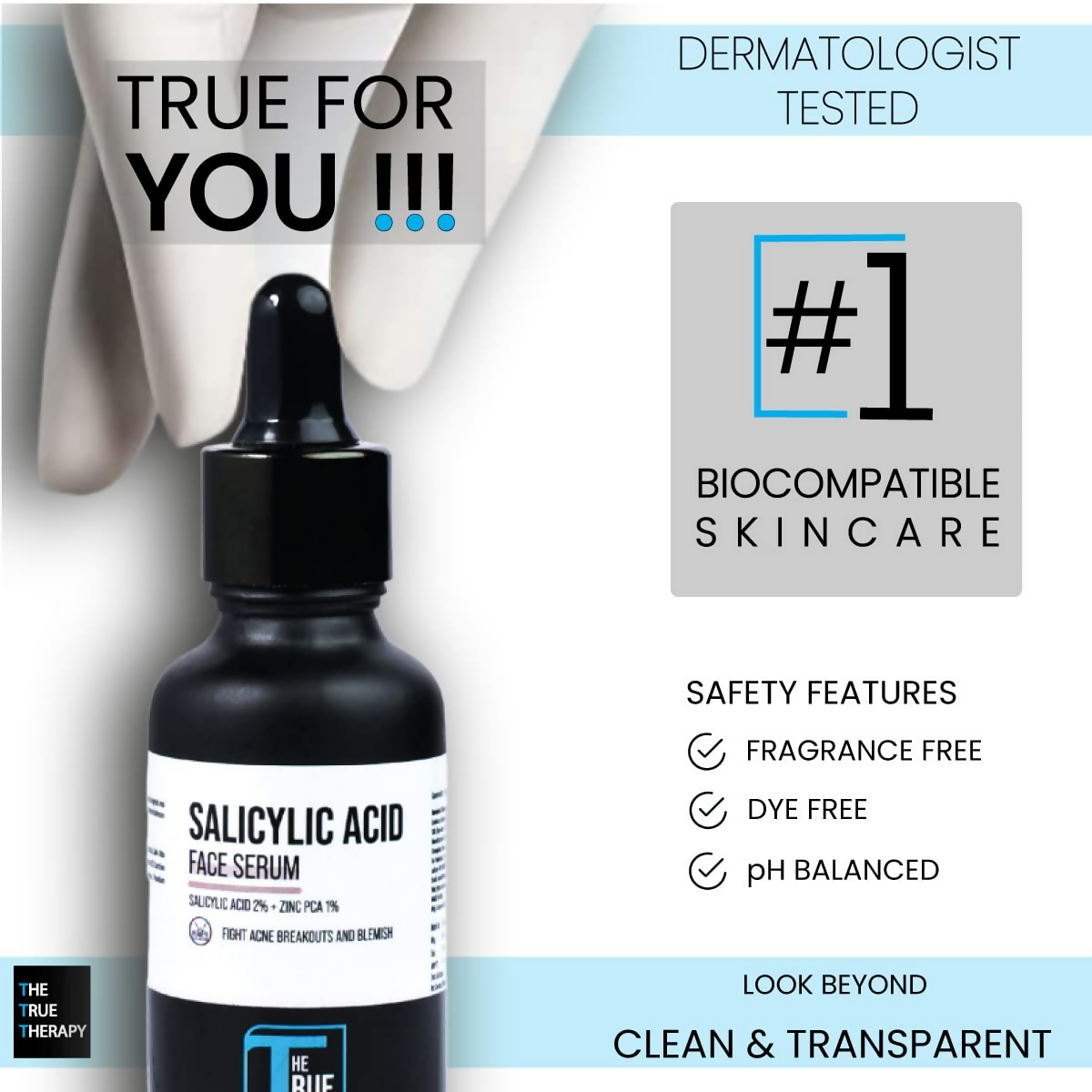 The True Therapy 2.0% Salicylic Acid with Zinc PCA Face Serum