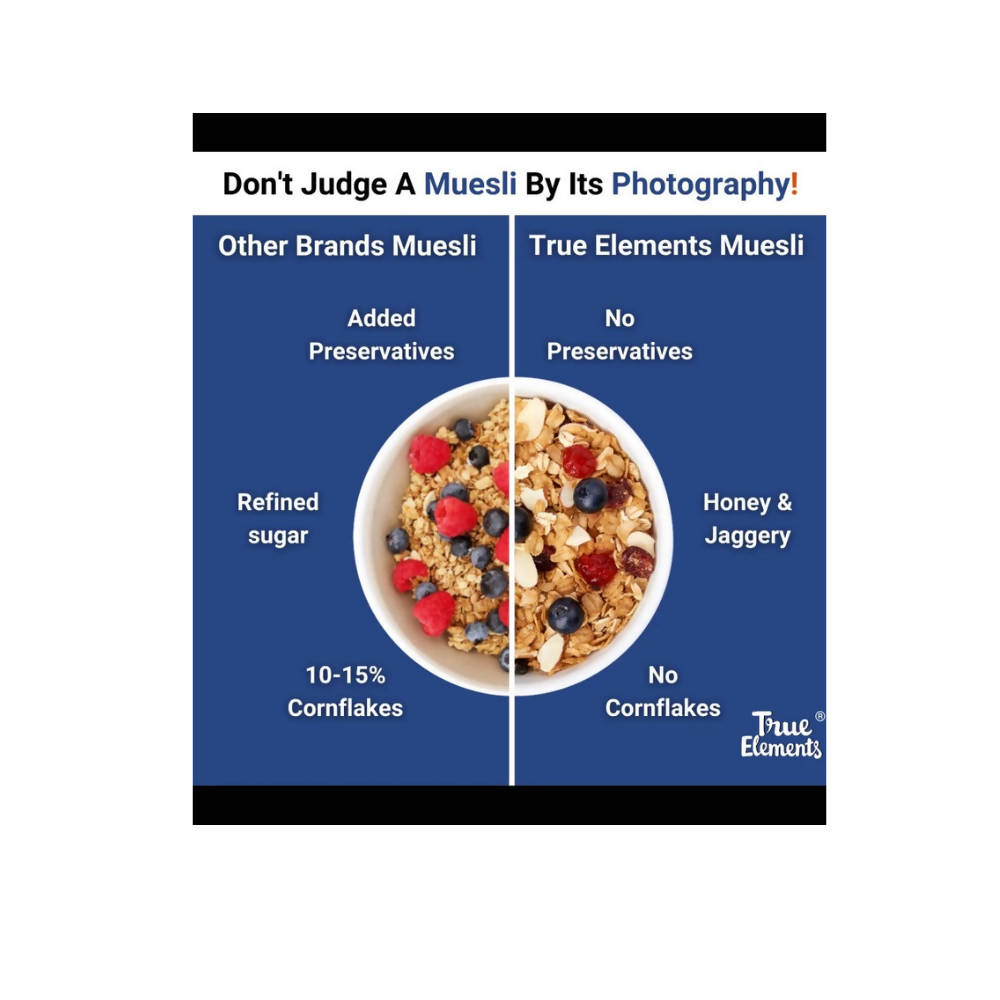 True Elements Cranberry And Blueberry Muesli - Drmedicart