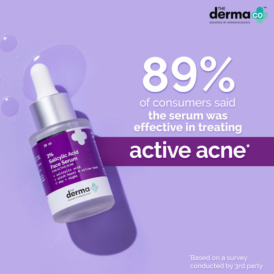 The Derma Co 1% Hyaluronic Sunscreen & 2% Salicylic Face Serum Combo
