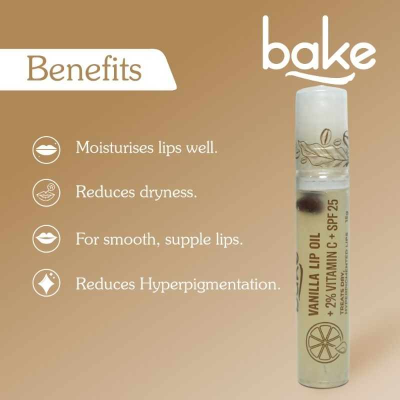 Bake 2% Vitamin C Vanilla Lip Balm Oil
