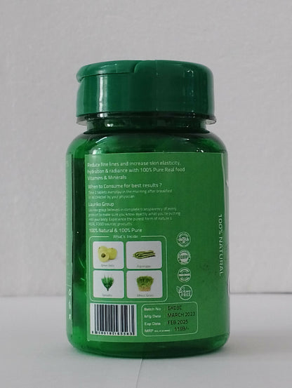 Laurik Plant Based Collagen Type 1 & 3 Tablets For Men And Women | Collagen Tablets For Skin Radiance And Elasticity - DrMediCart