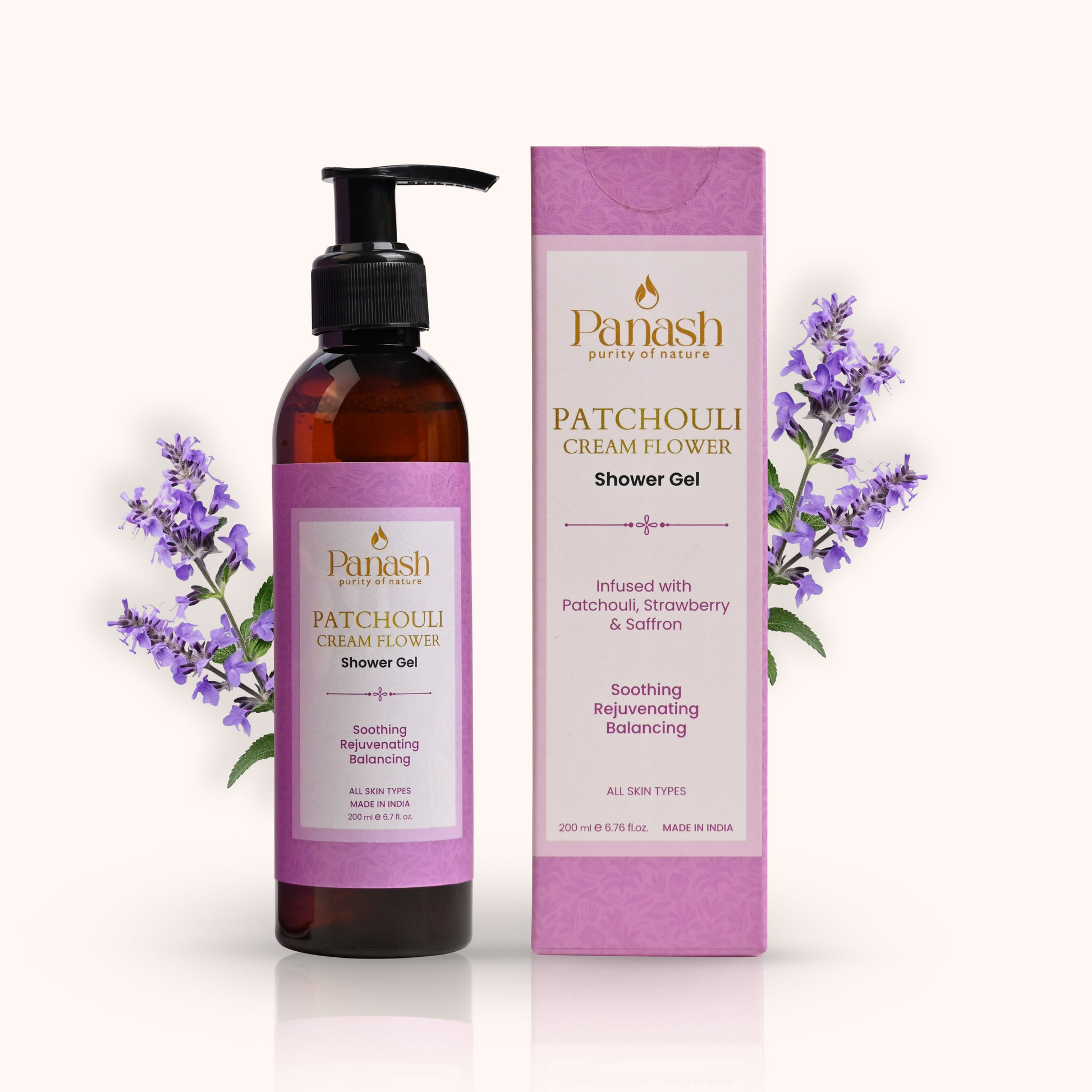 Panash Patchouli Cream Flower Shower Gel