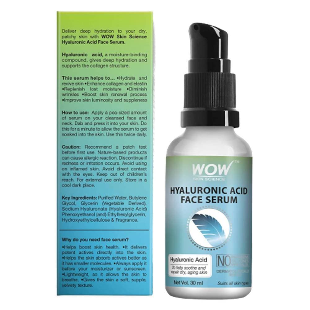 Wow Skin Science Hyaluronic Acid Moisturising Face Serum - Drmedicart