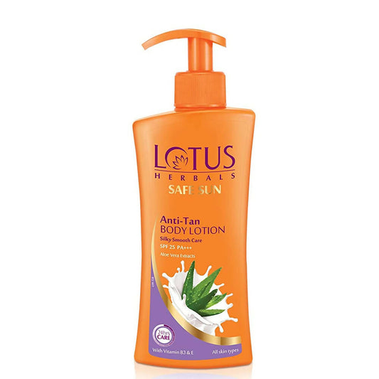 Buy Lotus Herbals Safe Sun Anti-Tan Body Lotion SPF 25 PA+++ from DrMediCart, Ship from India to USA