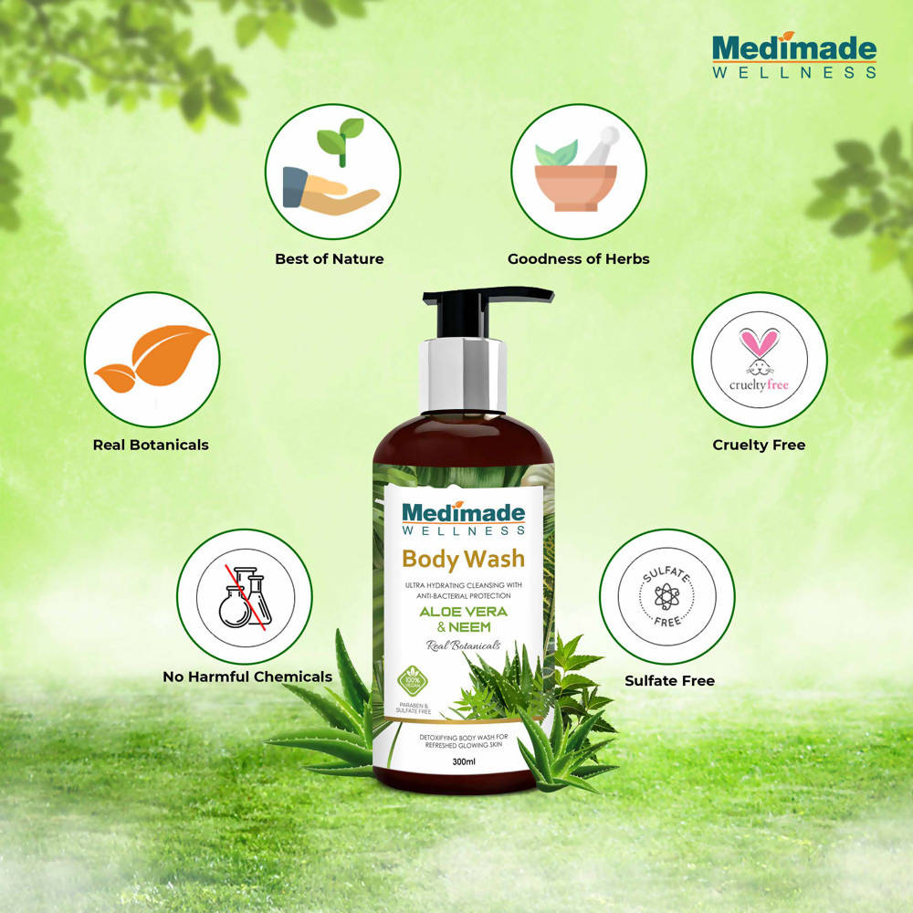 Medimade Wellness Aloevera & Neem Body Wash - DrMediCart