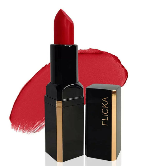 Buy FLiCKA Lip Poetry Matte Lipstick Shade 01 Twinkle Twinkle - Crimson Red from DrMediCart, Ship from India to USA