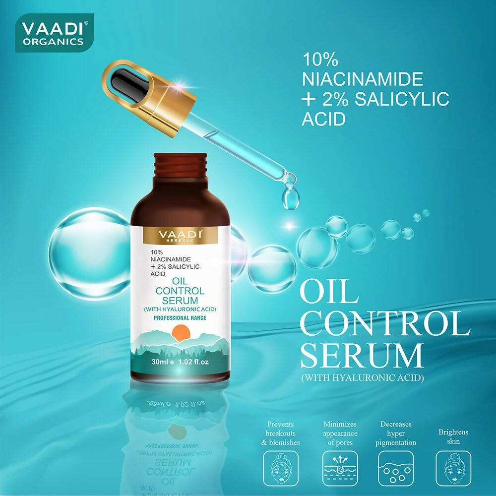 Vaadi Herbals Oil Control Serum With 10 % Niacinamide & 2% Salicylic Acid - Drmedicart