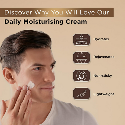 The Man Company Non-Sticky Daily Moisturizing Cream For Dry Skin