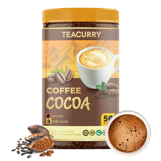 Buy Teacurry Cocoa Instant Coffee Powder - Arabica Freeze Dried Coffee for Instant Hot & Cold Coffee from DrMediCart