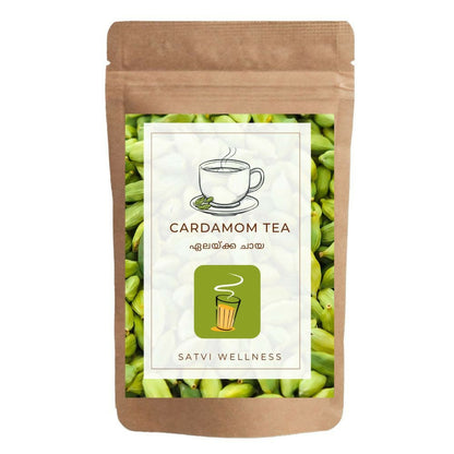 Satvi Wellness Cardamom Tea | Elachi tea | Natural Cardamon with Black Tea