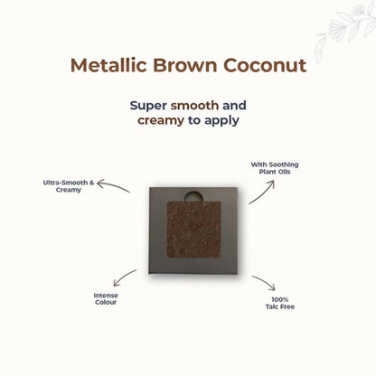 Disguise Satin Smooth Eyeshadow Squares - Metallic Brown Coconut 212