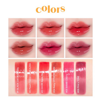 Etude House Over Glowy Tint - 01 Black Cat Rose Jelly