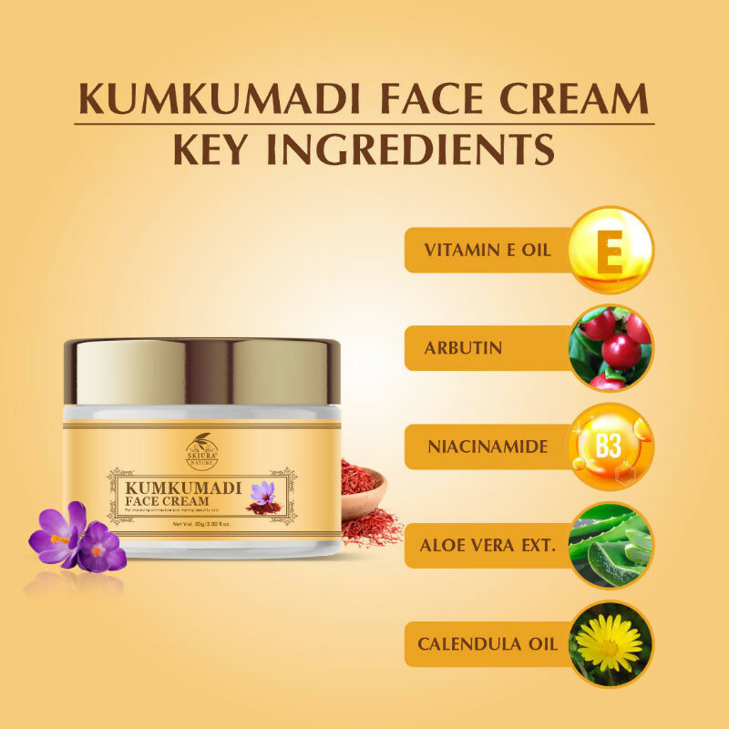 Skiura Nature Kumkumadi Saffron Face Cream