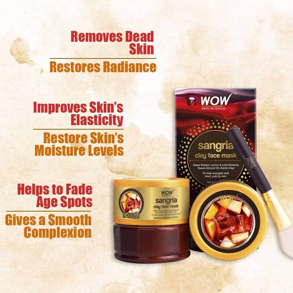 Wow Skin Science Sangria Clay Face Mask - Drmedicart