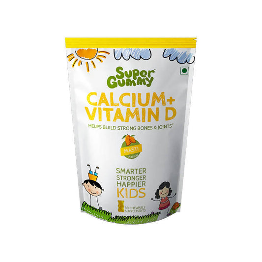 Buy Super Gummy Calcium + Vitamin D Gummies for Kids (Mango Flavor) from DrMediCart, Ship from India to USA