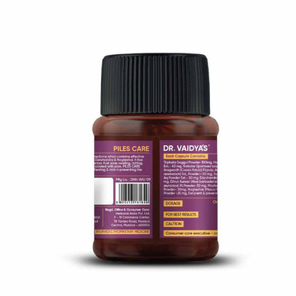 Buy Dr. Vaidya's Piles Care Capsules from DrMediCart, Ship from India to USA