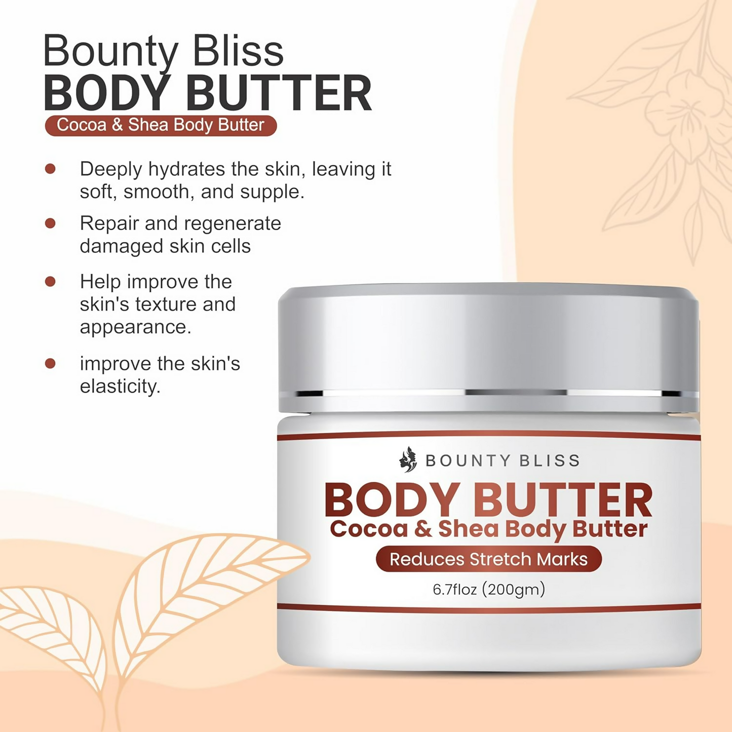 Bounty Bliss Cocoa & Shea Body Butter Stretch Mark Cream
