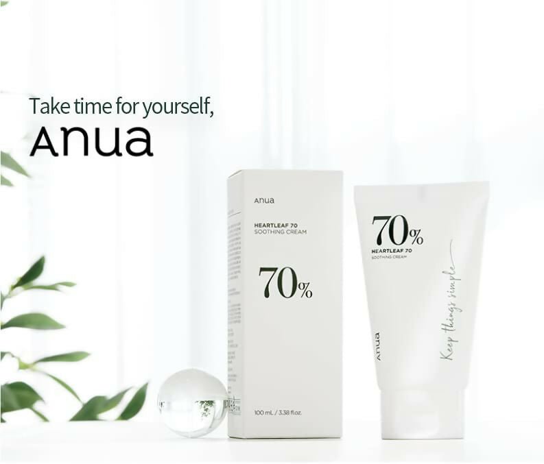 Anua Heartleaf 70% Soothing Cream - Moisturizing, Soothing The Skin, Panthenol, Ceramide, Moisture Barrier - Korean Skincare