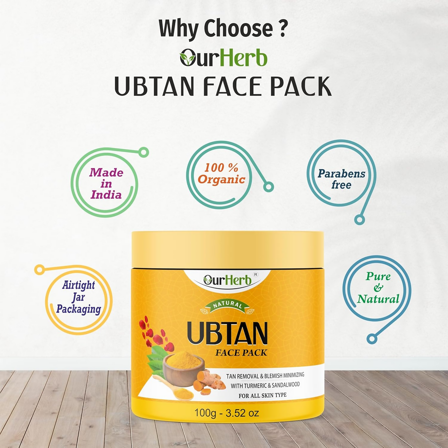 OurHerb Ubtan Face Pack For Glowing Skin