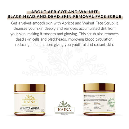 Kaina Apricot & Walnut Face Scrub