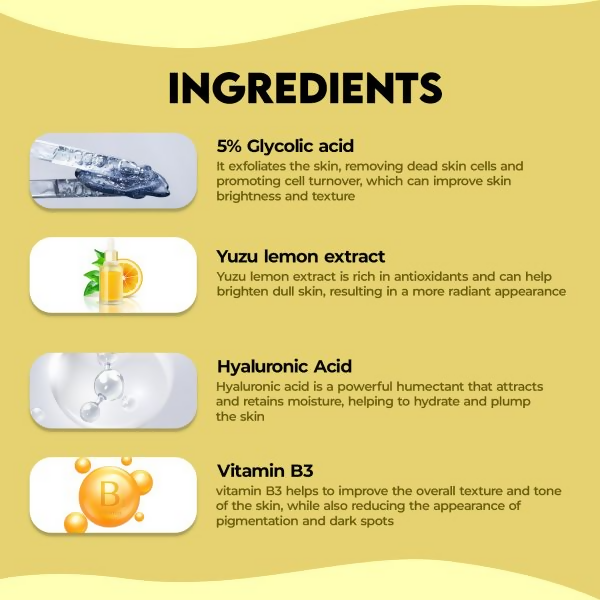 Jovees 5% Glycolic Acid Brightening Skin Serum