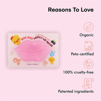 Tonymoly Hydrating Kiss Kiss Lovely Lip Patch - Drmedicart