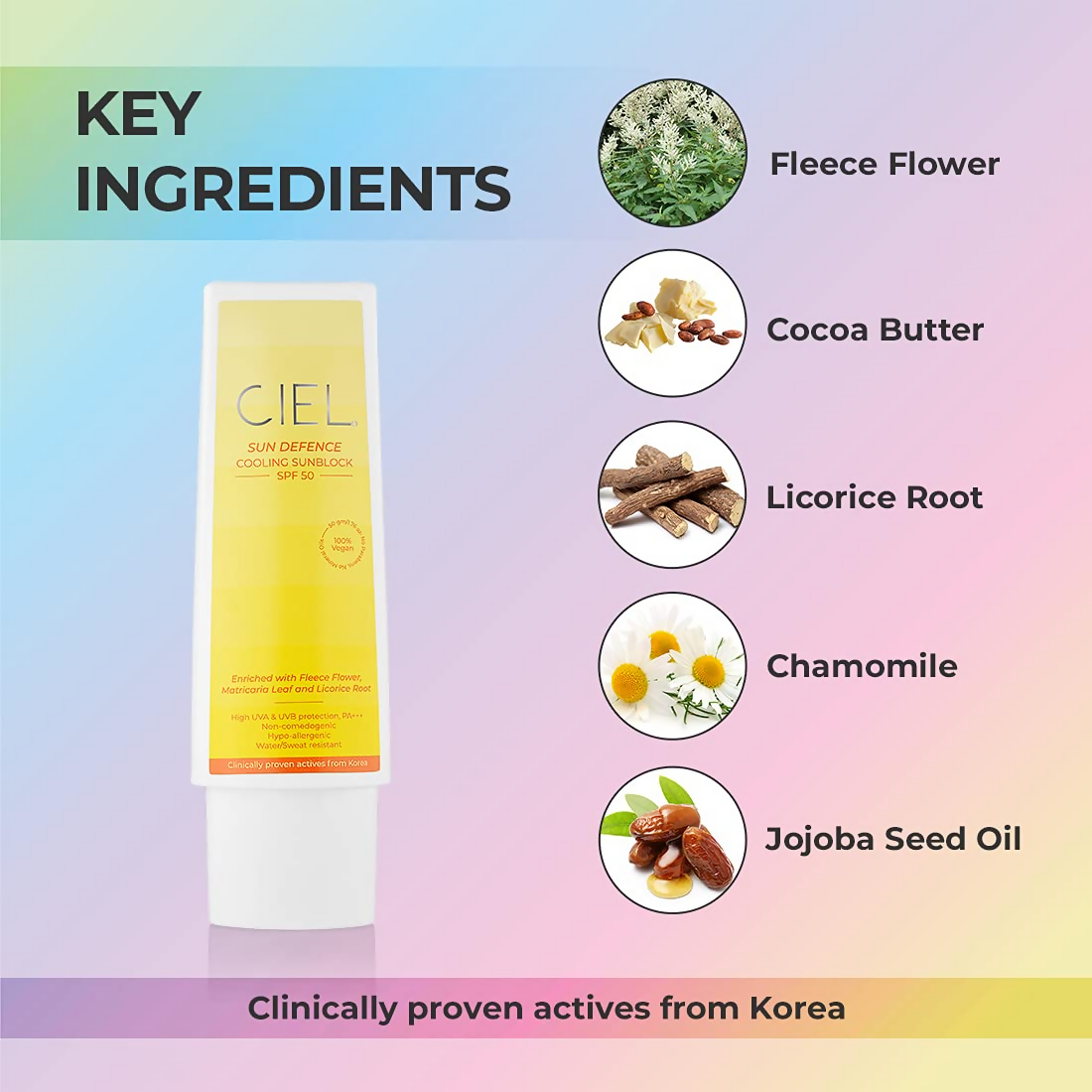 Ciel Sun Defence Cooling Sun Block Sunscreen SPF 50