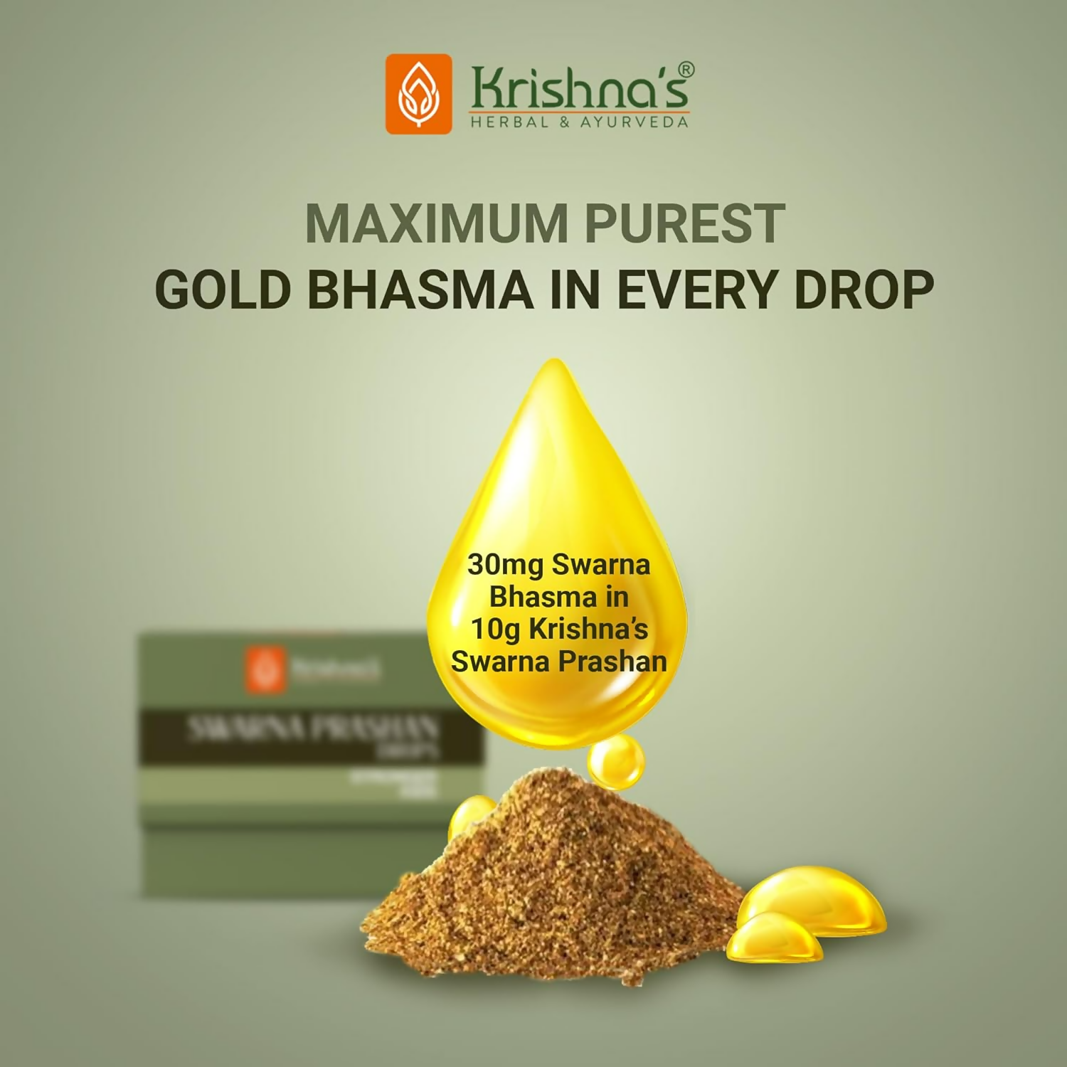 Krishna's Herbal & Ayurveda Swarnaprashan Drops For Kids