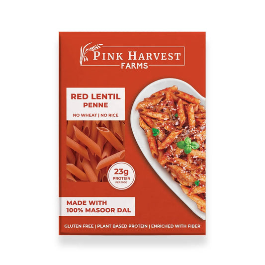 Pink Harvest Red Lentil Penne Pasta