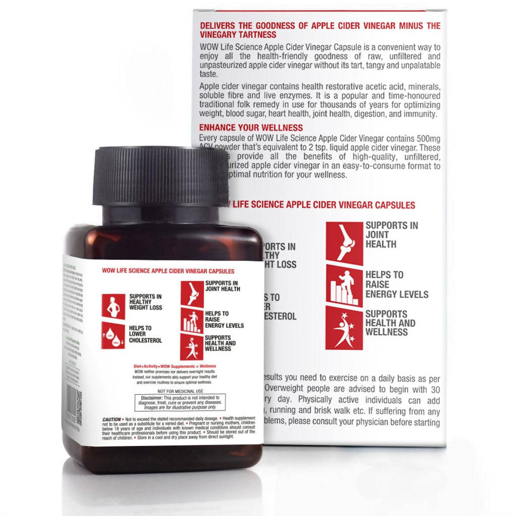 Wow Life Science Apple Cider Vinegar Capsules