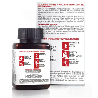 Wow Life Science Apple Cider Vinegar Capsules